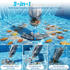 Yousky handheld pool vacuum showing large reusable filter bag
