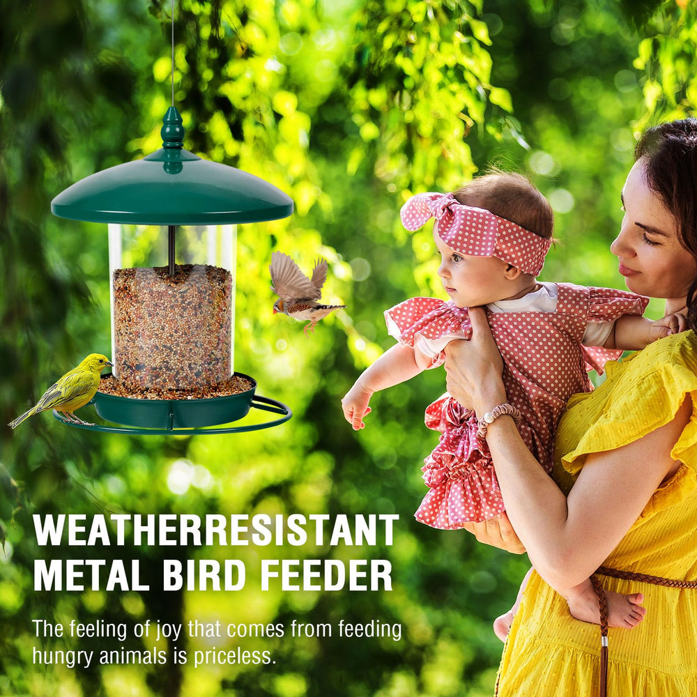 Youvip Bird Feeder displaying multiple feeding ports