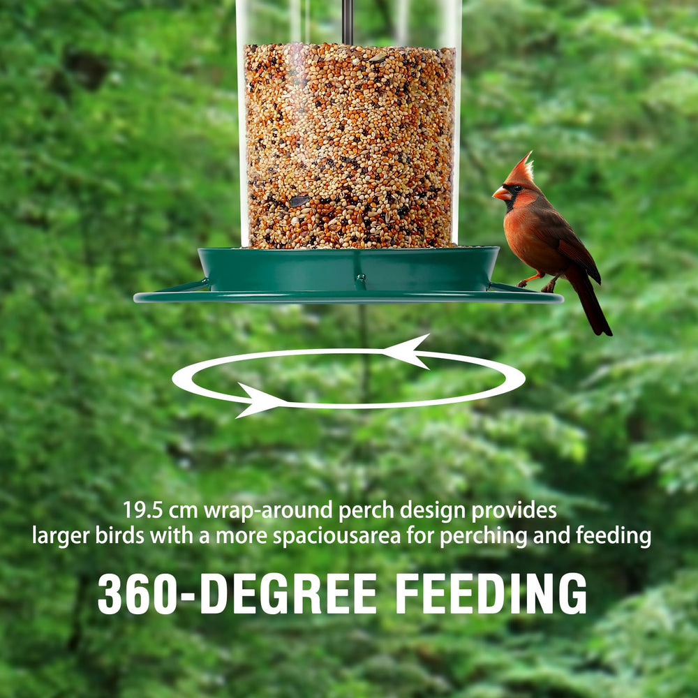 Youvip Metal Bird Feeder side view highlighting anti-chew design