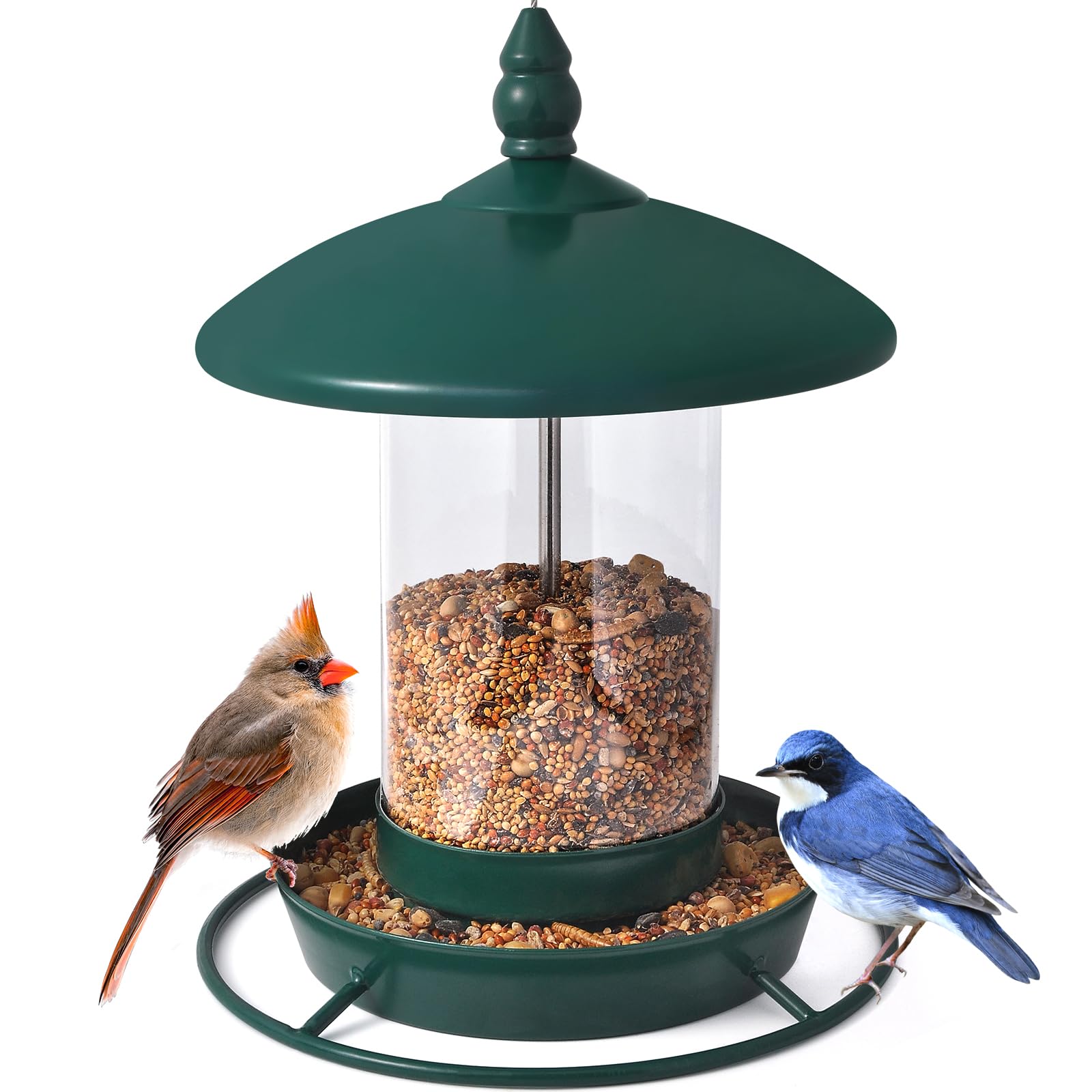 Youvip Metal Roof Bird Feeder close-up of hanging mechanism
