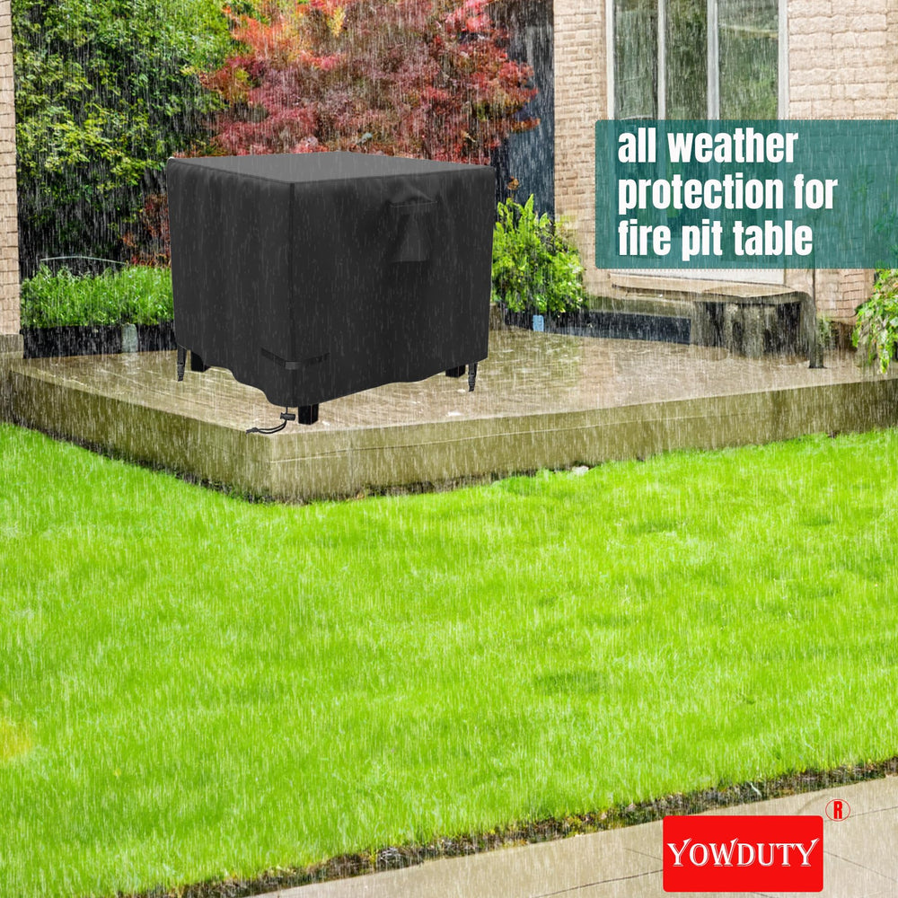 YOWDUTY fire pit cover handles for easy removal