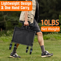 Yozoia Foldable Utility Wagon Cart in outdoor setting