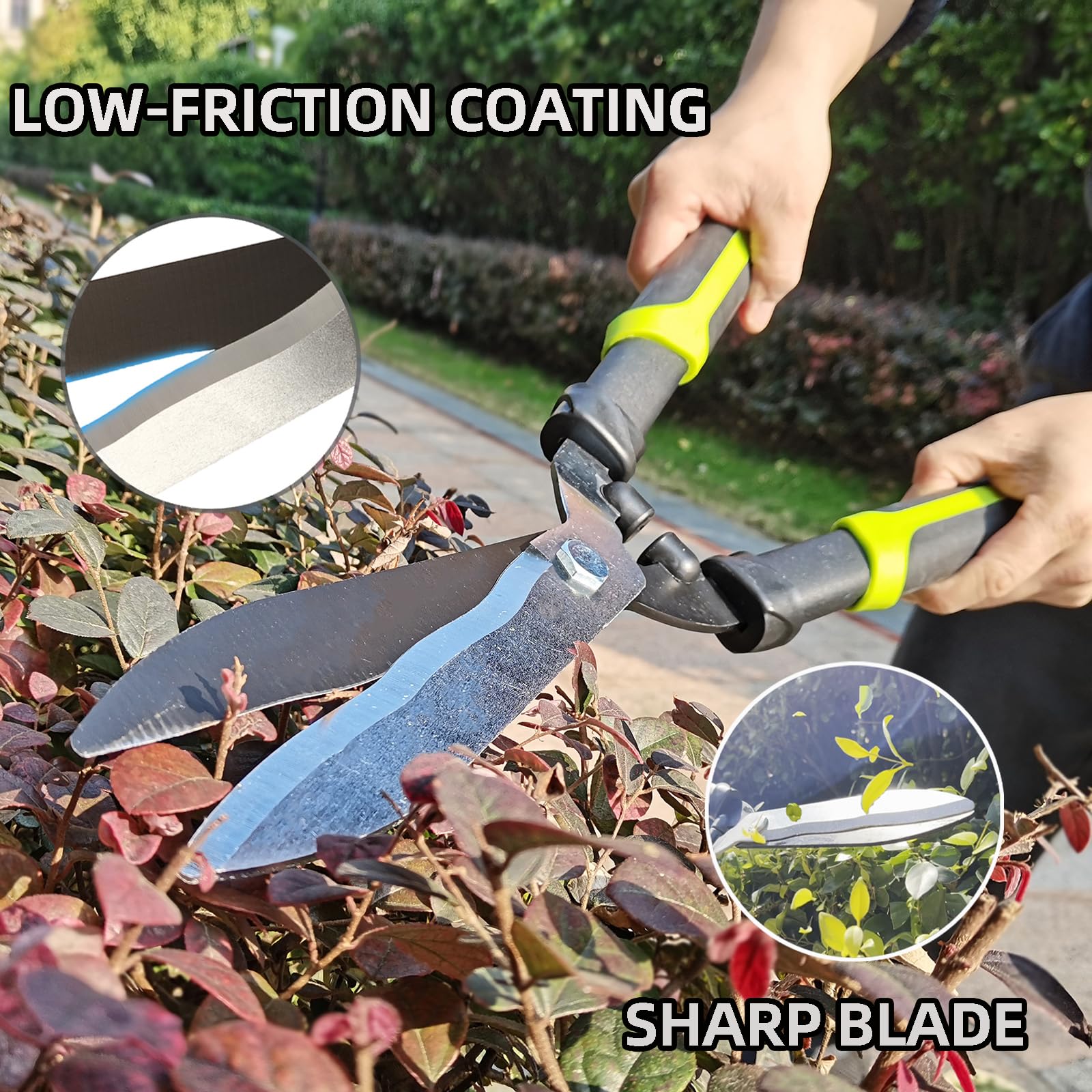YRTSH Hedge Clippers alloy steel blade close-up