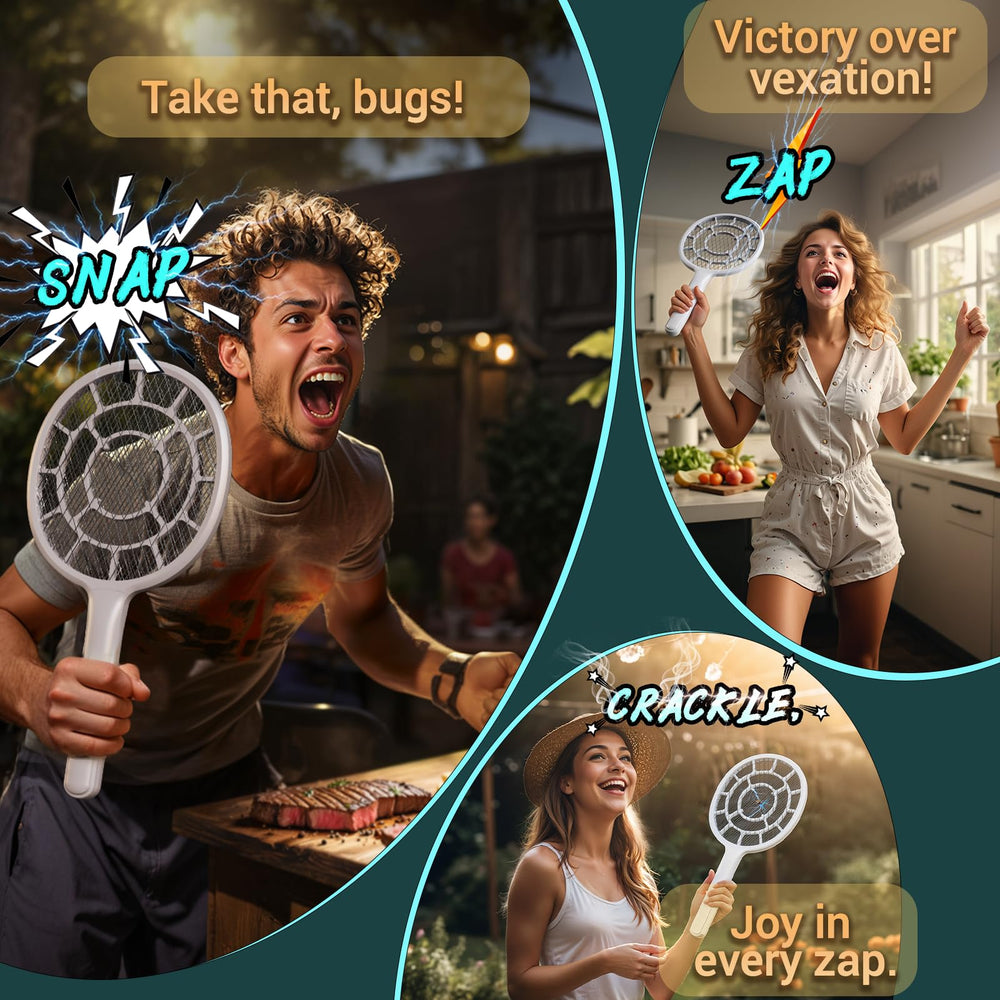 YsChois Electric Fly Swatter on a kitchen counter