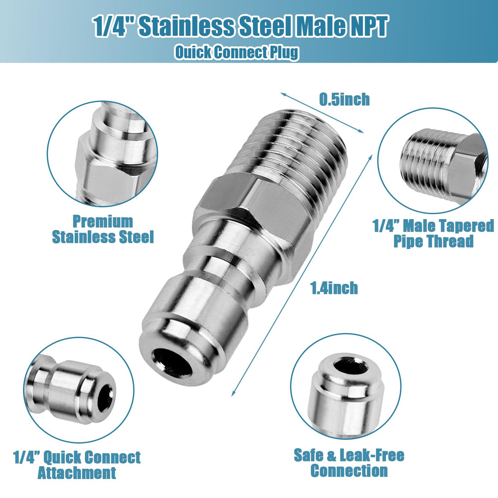 Ysglory 1/4 inch quick connect fittings with pressure washer