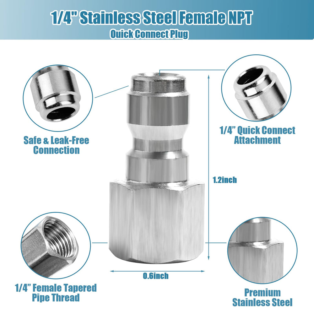 Ysglory quick connect fittings adapter set on a workbench