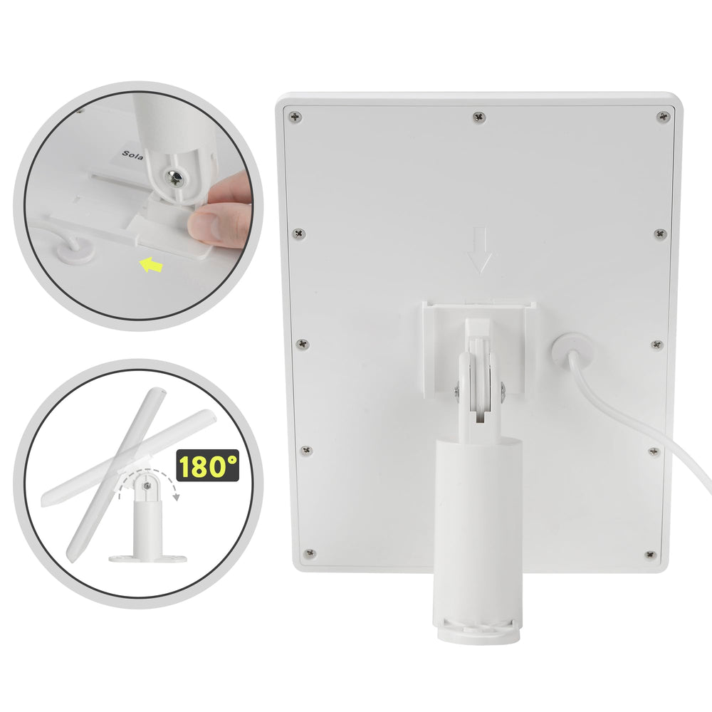 YUELAN Ring Solar Panel Charger with three types of cable connectors