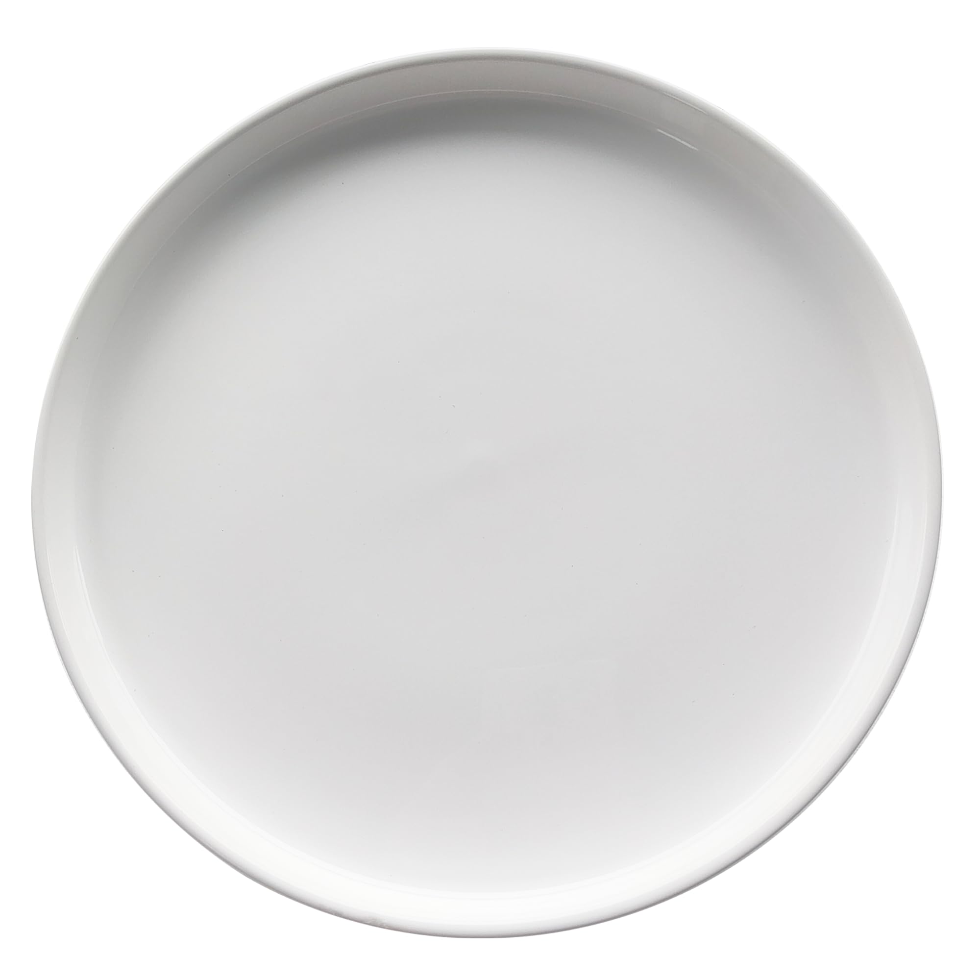 Yukfona Ceramic Plant Saucer Tray 8 Inch White front view