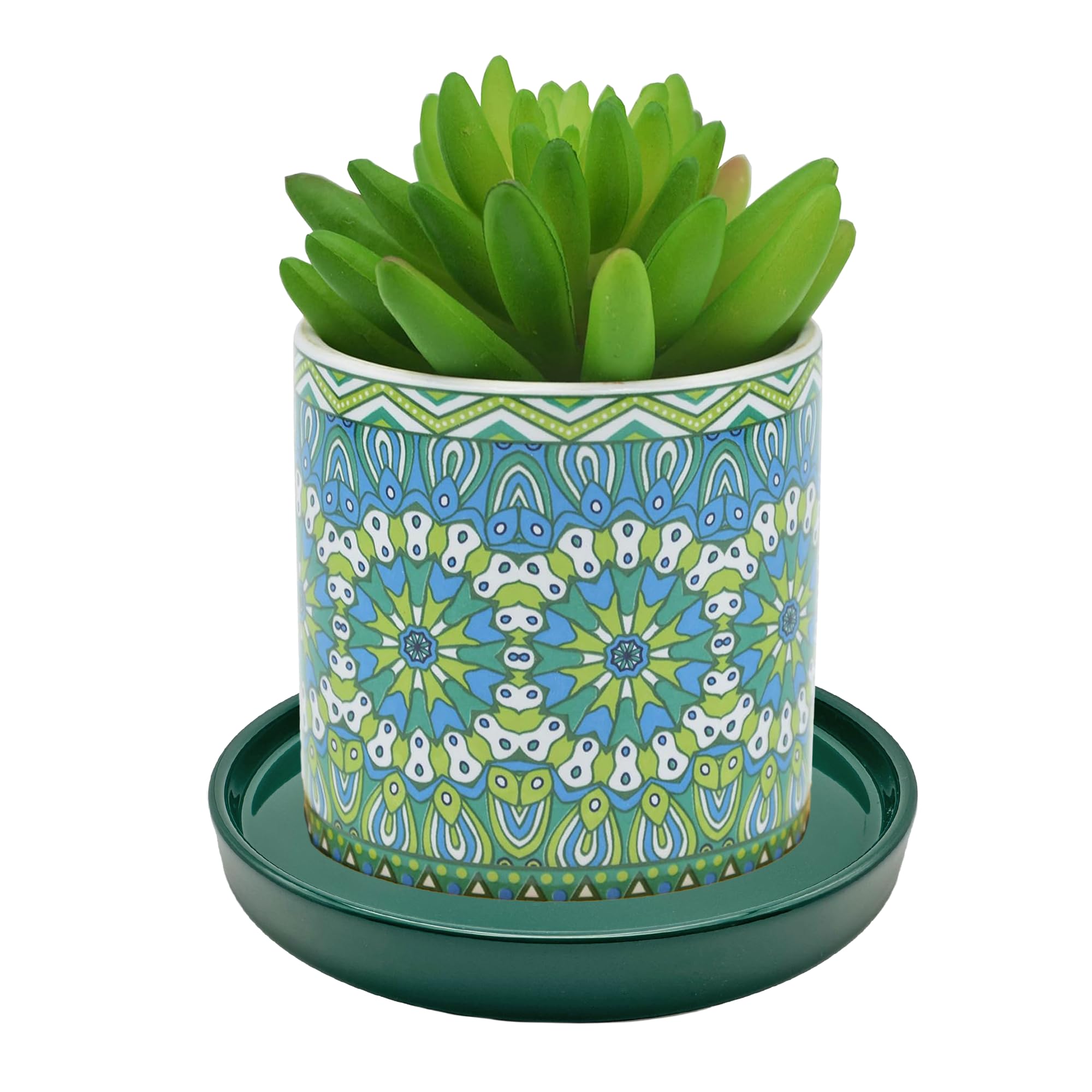 Yukfona ceramic plant saucer tray side view