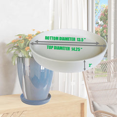 Yukfona ceramic saucer side view showing depth