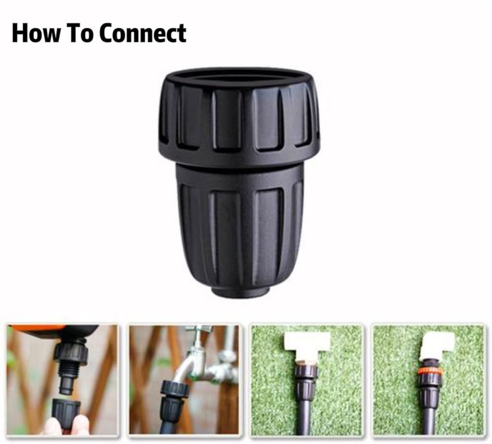 Yulaiyoen 3-pack of 1/2 Inch Drip Irrigation Tubing Faucet Adapters