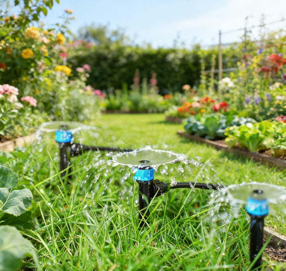 Yulaiyoen drip irrigation drippers in use on plants