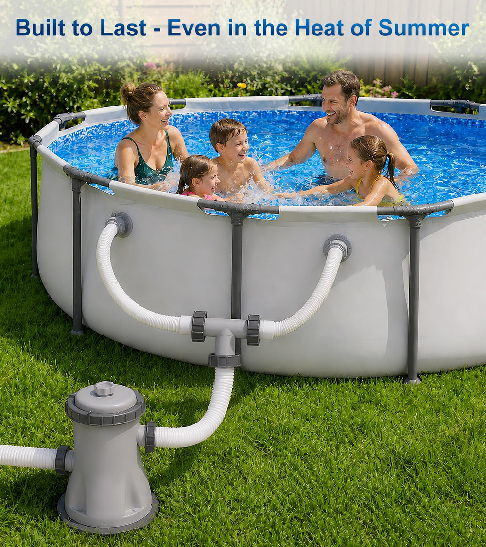 YULOFMVE Pool Hose Connector T-Joint Gray on above ground pool