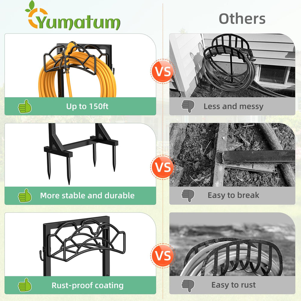 Yumatum Hose Holder with 150ft hose attached