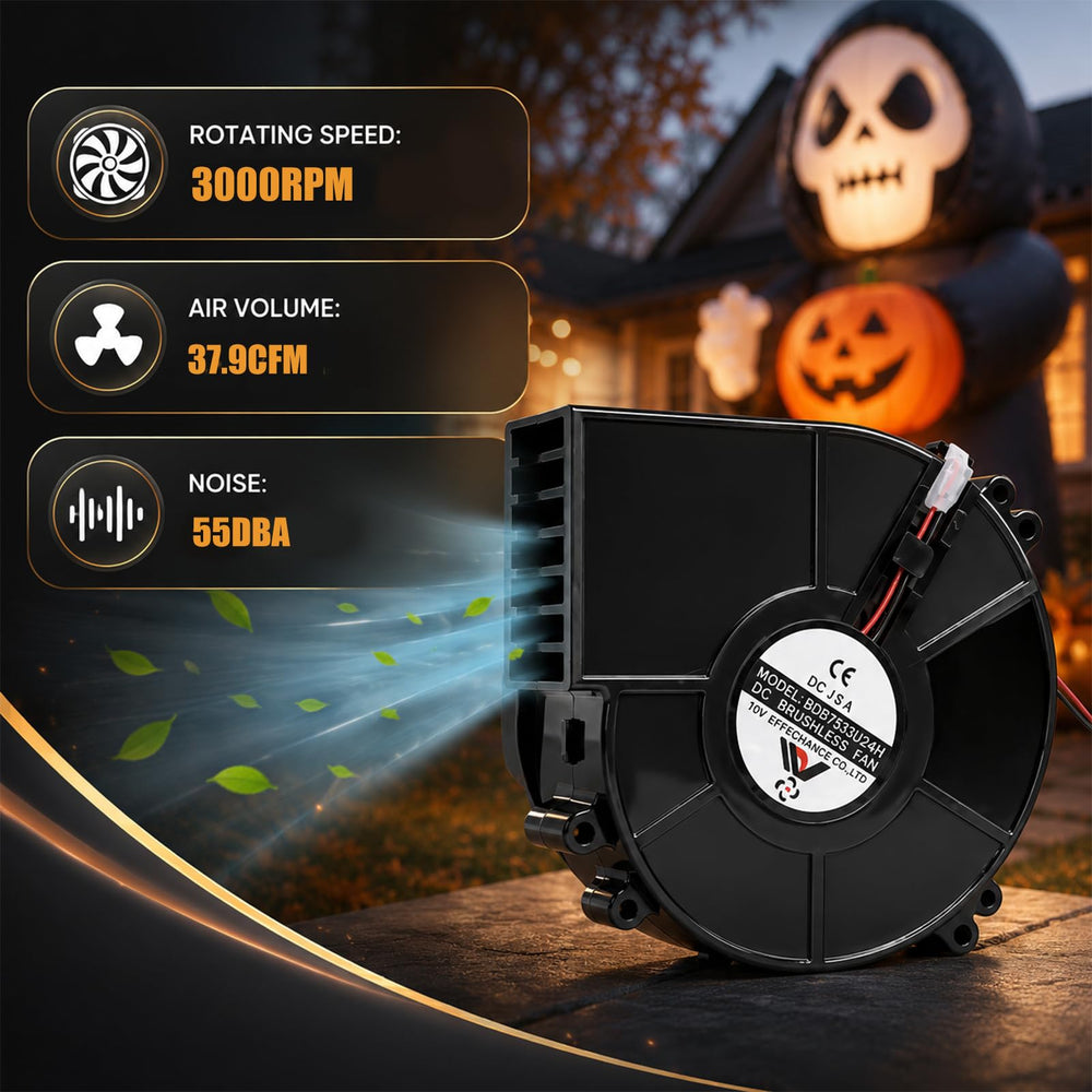 YUNVI blower with power adapter specifications