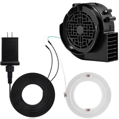 YUNVI Inflatable Replacement Fan Blower 12V 1.2A front view