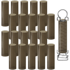 YUNVI Pool Cover Spring Sleeve set, 20 pcs, brown color