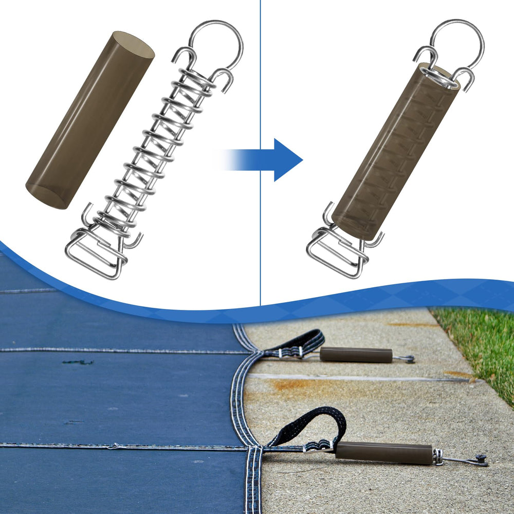 YUNVI pool cover spring sleeves with various applications including trampoline