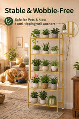 Yutrchey plant stand in a living room setting