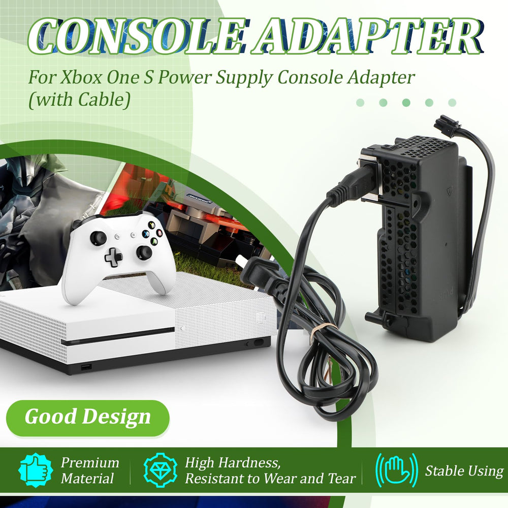 YWLRONG Xbox One S power supply replacement side view
