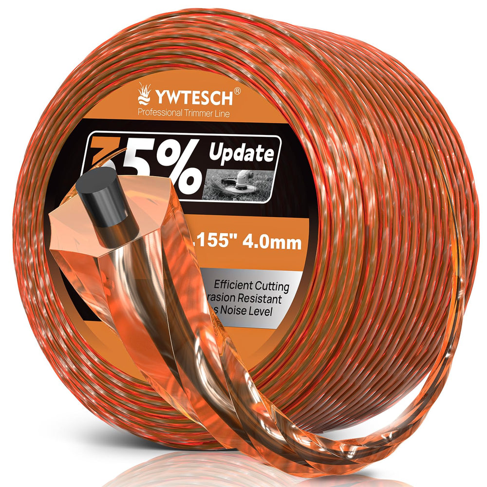 YWTESCH 0.155-Inch Heavy Duty Weed Wacker String front view