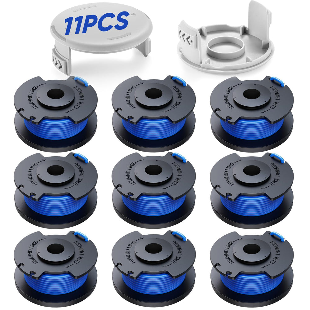 YWTESCH 11 Pack Weed Wacker String Replacement spools and caps