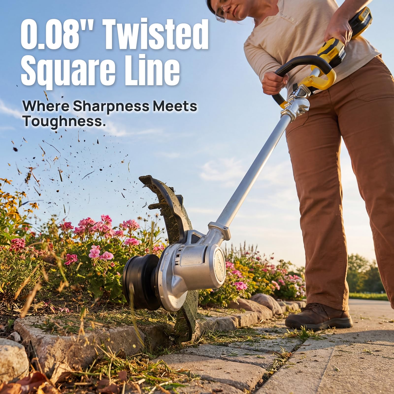 YWTESCH DWO1DT802 Weed Eater String installation in trimmer head
