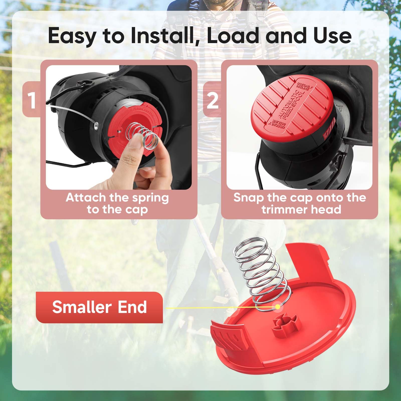 YWTESCH spool cap on a Craftsman trimmer