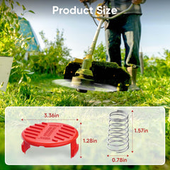 YWTESCH spool cap with dimensions 3.36 inches diameter