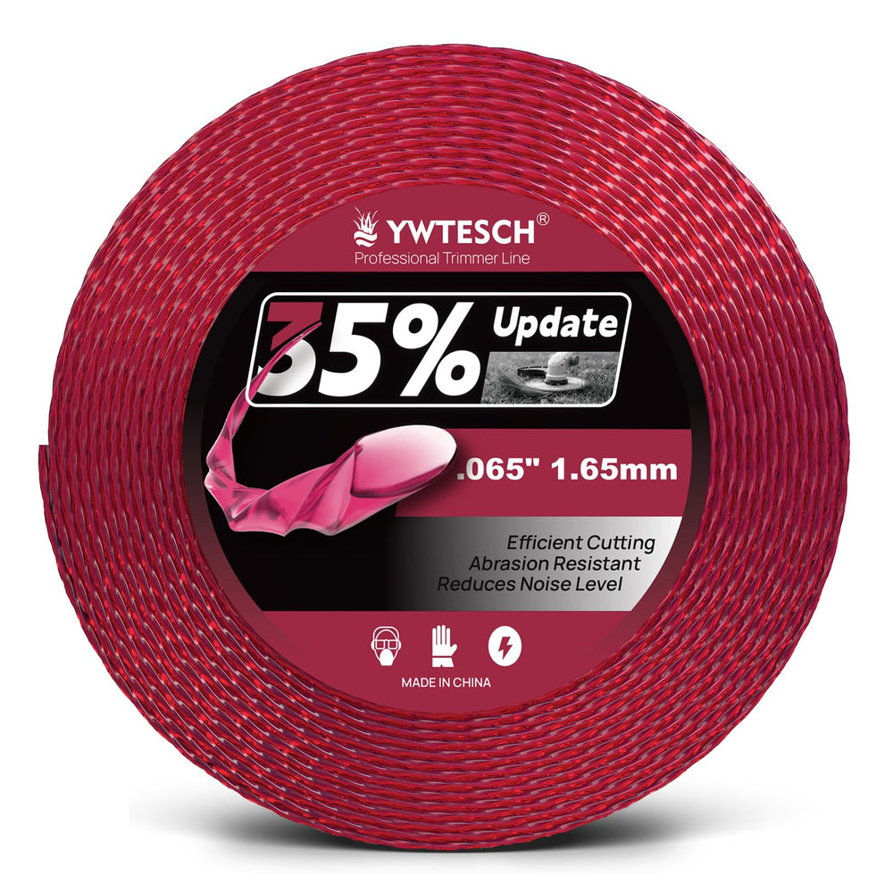 YWTESCH Weed Eater String 0.065" burgundy line front view