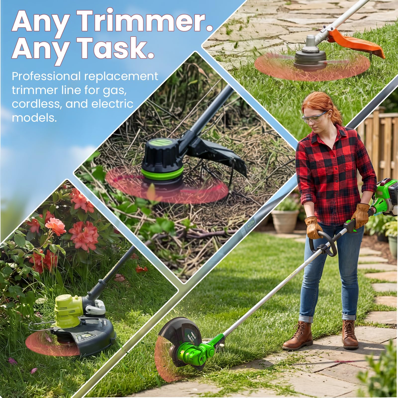 YWTESCH Weed Eater String with user-friendly features highlighted