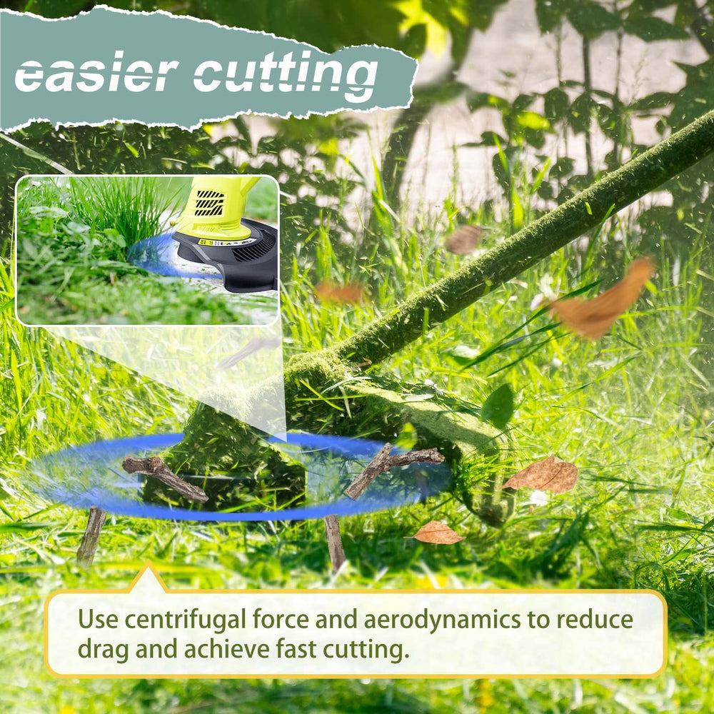 YWTESCH weed wacker string cutting through grass