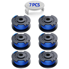 YWTESCH Weed Wacker String Replacement pack with 6 spools and 1 cap