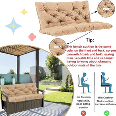 YXMKJOS cushion on a patio swing with decorative background