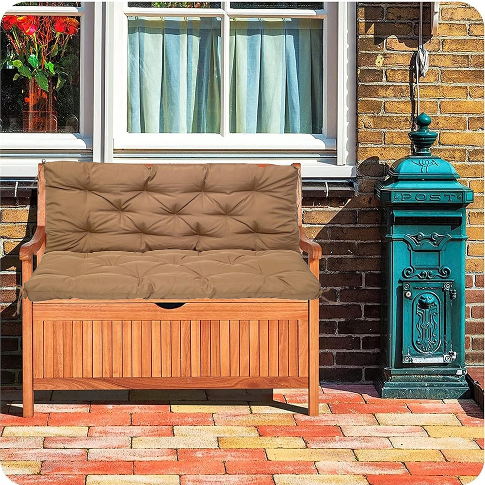 YXMKJOS cushion on outdoor swing in garden