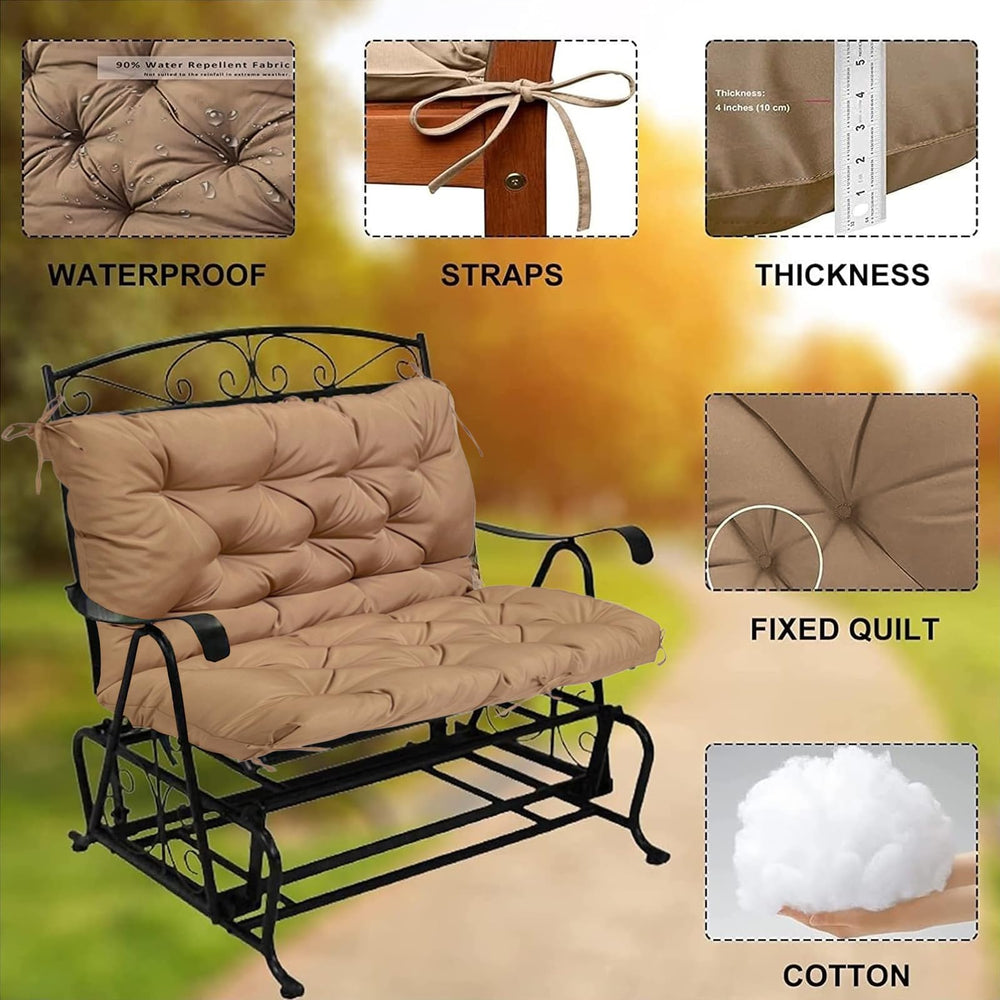 YXMKJOS cushion side view showcasing thickness