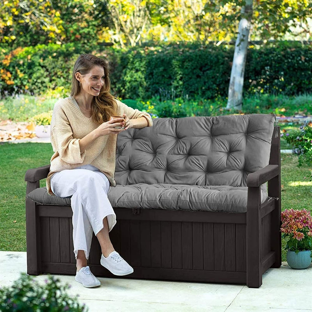YXMKJOS swing cushion in garden setting