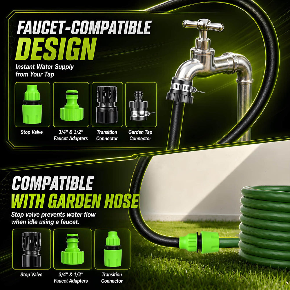 YYGGGGHH cordless pressure washer drawing water from a bucket