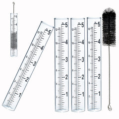 YZDTECH glass rain gauge replacement tube front view