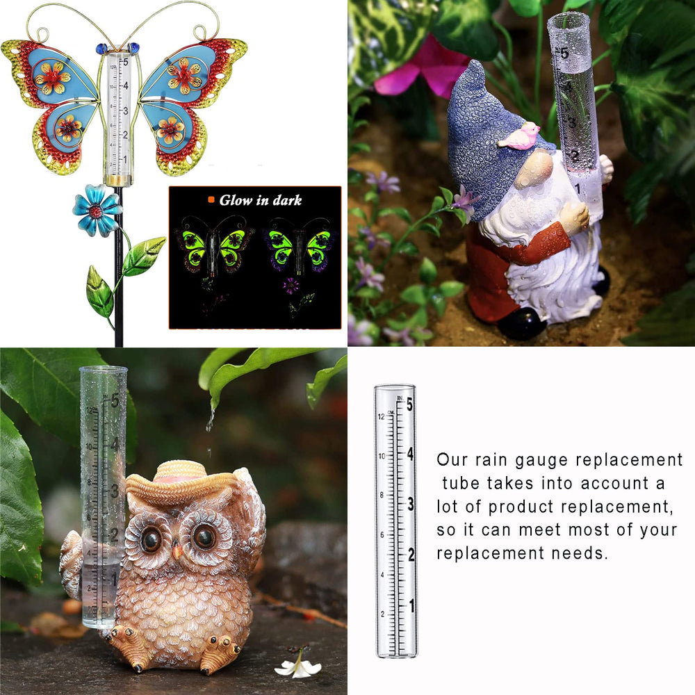 YZDTECH glass rain gauge tube with cleaning brush