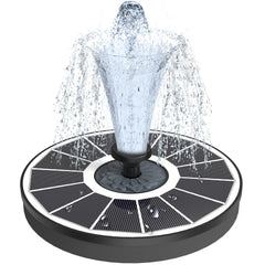 Yzert Solar Fountain front view with glass panel