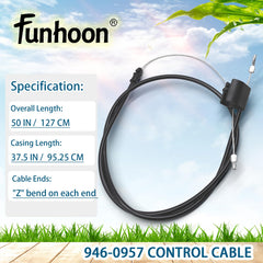 Z bend ends of Funhoon throttle cable
