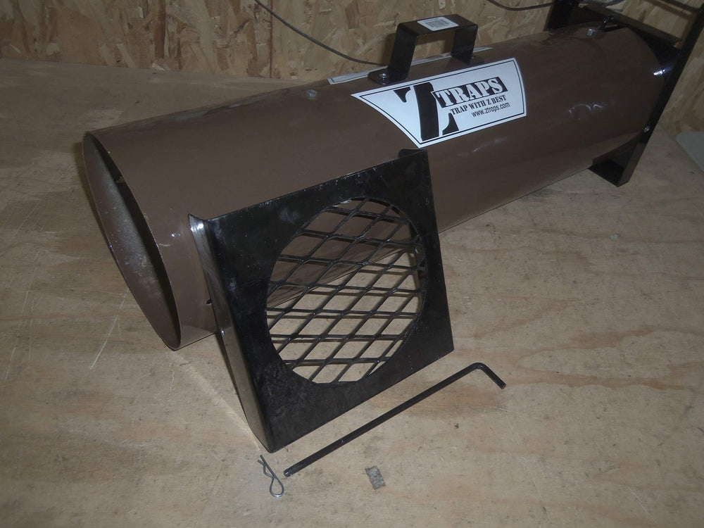 Z TRAP No. 8 Live Trap in a garden setting