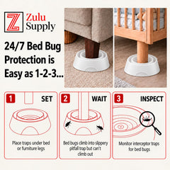 Z Zulu Supply Bed Bug Interceptors 8-Pack packaging