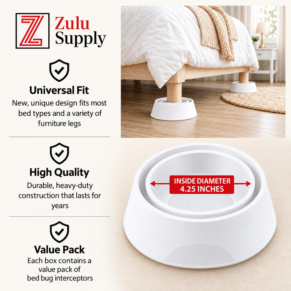 Z Zulu Supply Bed Bug Interceptors, side view