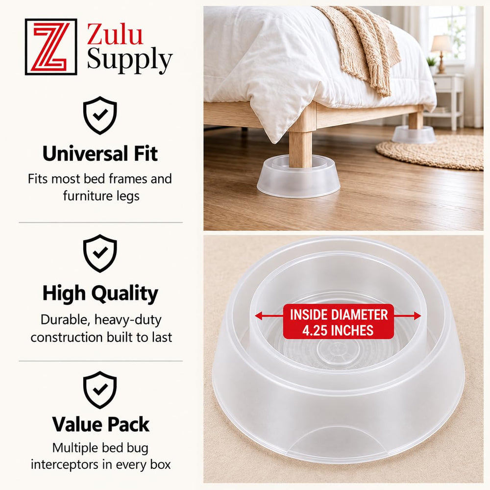 Z Zulu Supply Bed Bug Interceptors under furniture leg
