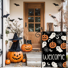 ZAEW Halloween Garden Flag vibrant colour detail