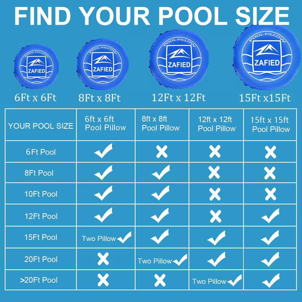 ZAFIED Air Pool Pillow with rope included