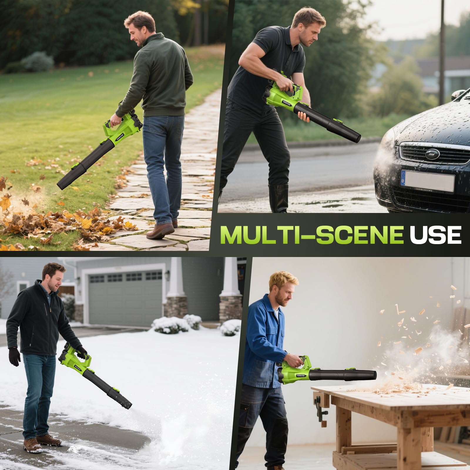 ZAGUOQI leaf blower package including charger and user manual