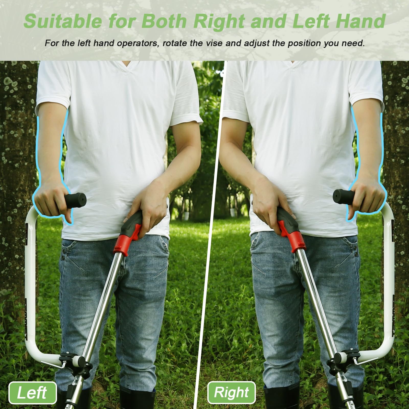 zamazi Weedeater Handle in outdoor garden setting